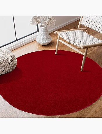 Tapis salon et chambre tissé motif uni NOSSA