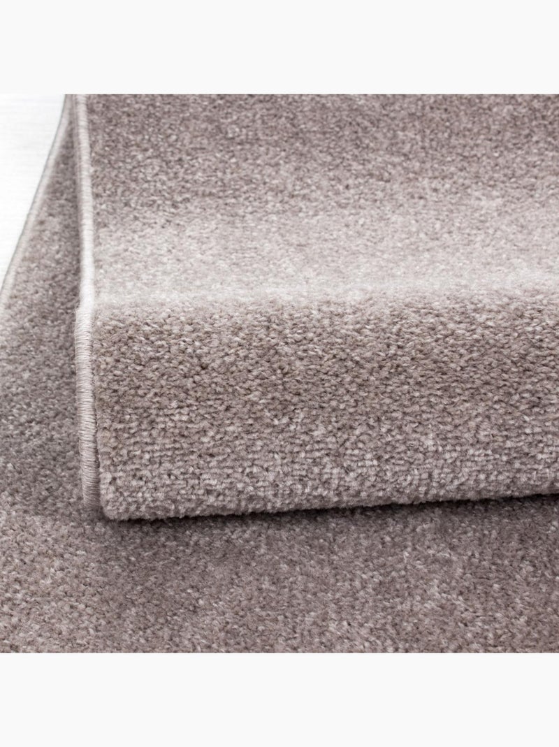 Tapis rond tissé motif uni soula Beige - Kiabi