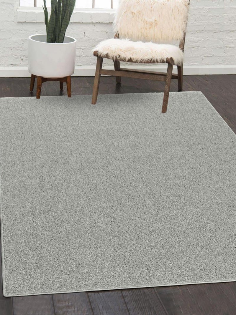 Tapis rond tissé motif uni SOULA Ecru - Kiabi