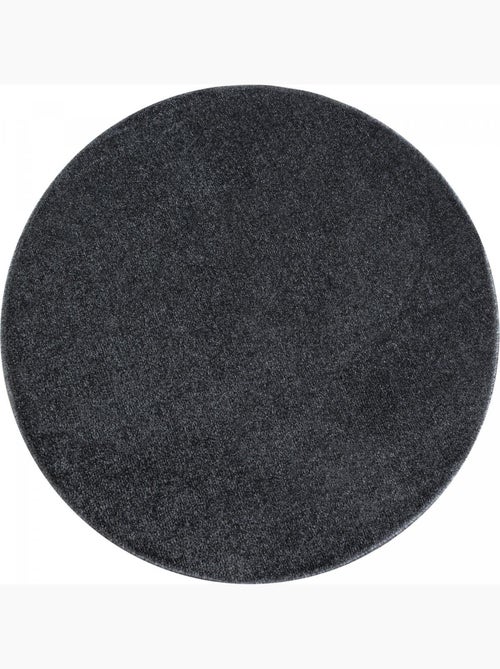 Tapis rond tissé motif uni SOULA - Kiabi
