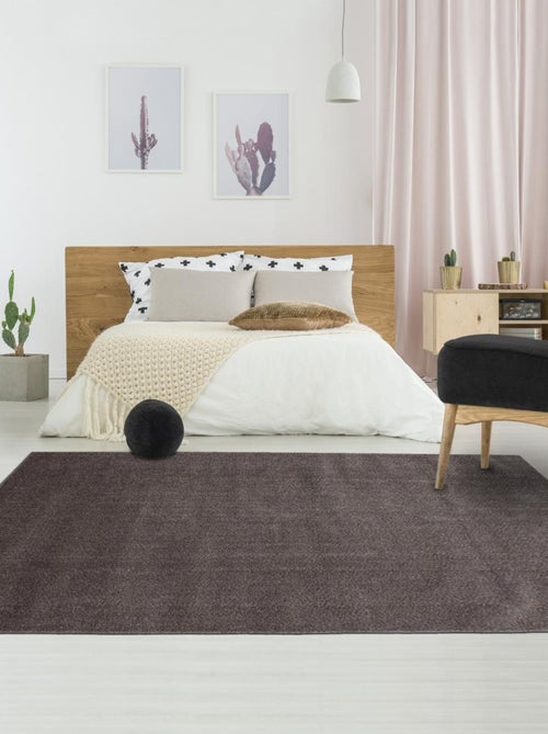 Tapis rond tissé motif uni SOULA - Kiabi