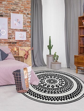 Tapis rond tissé UTOPIA