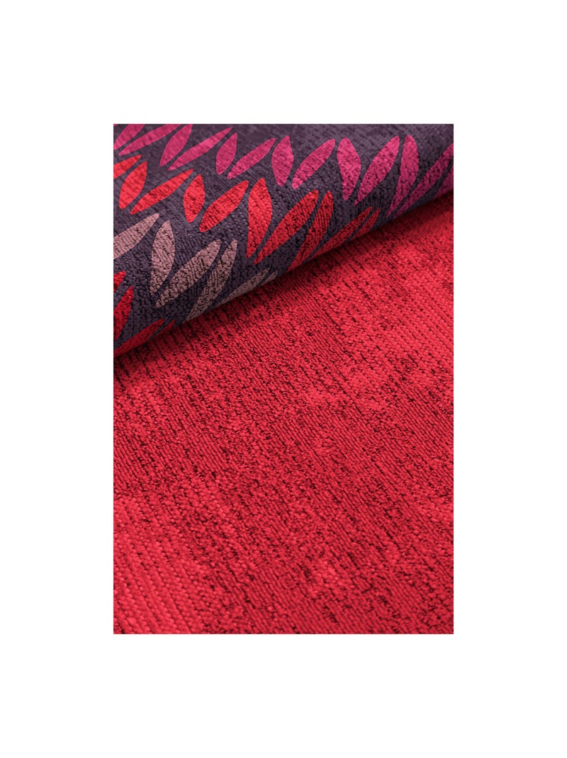 Tapis rouge design pour chambre en coton Mandala Rouge - Kiabi