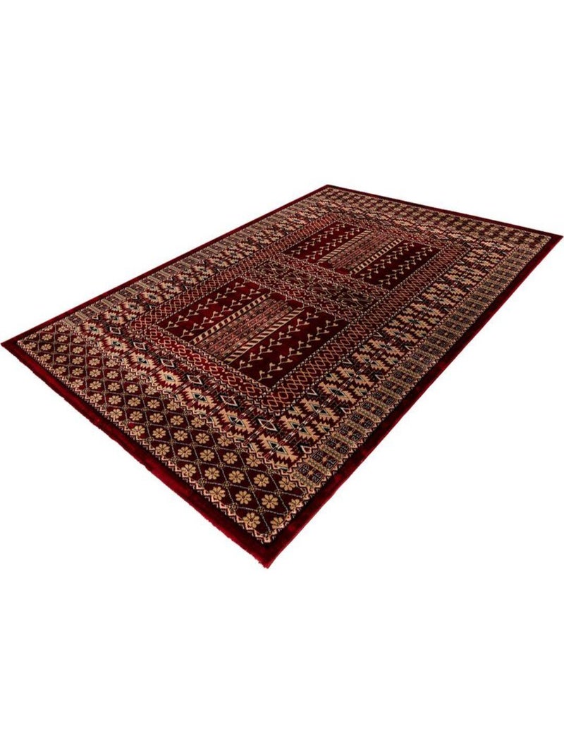 Tapis Rbati Rouge Tapis rouge d'orient rectangle Haley - Rouge - 0.00€ - Kiabi