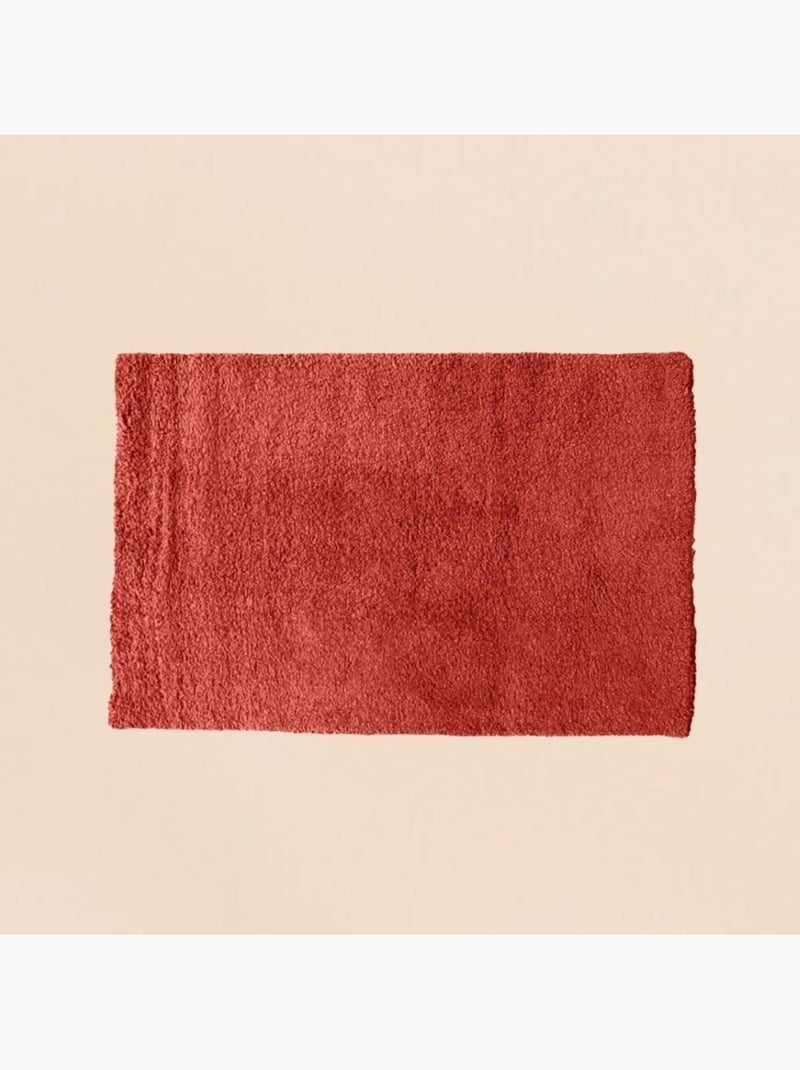 Tapis rouge marsala 100x150cm Rouge - Kiabi