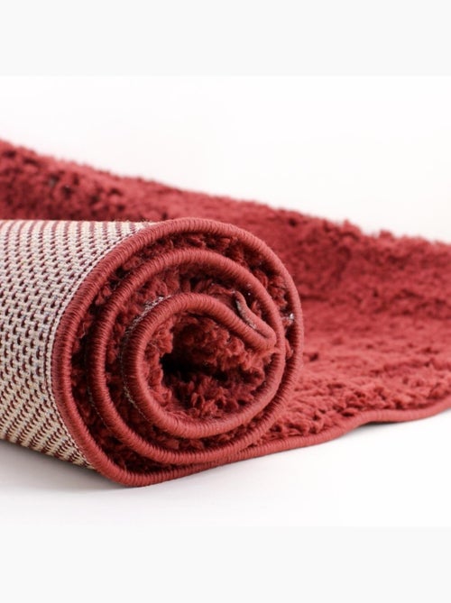 Tapis rouge marsala 100x150cm - Kiabi