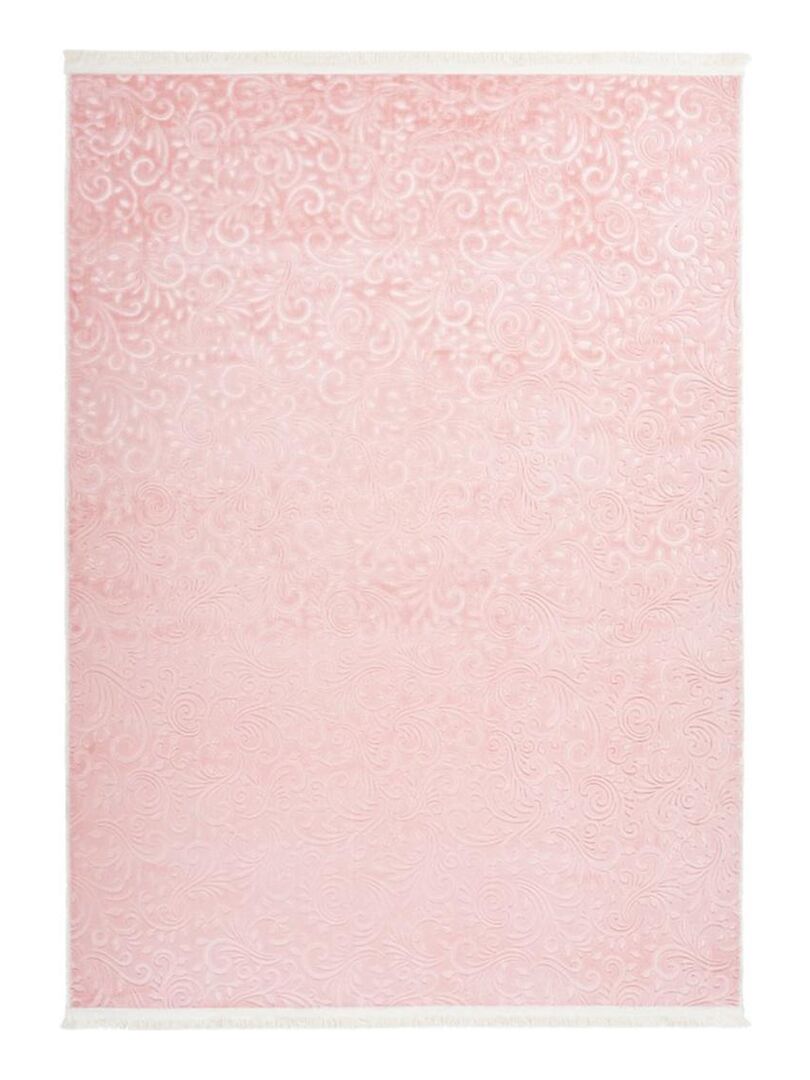 Tapis salon 160x220 PERILLO Rose lavable 30°C idéal pour le salon - Rose -  Kiabi - 49.99€