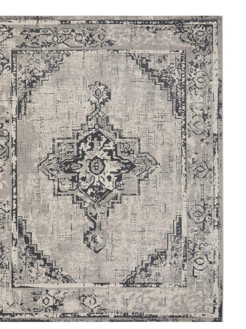 Tapis salon 160x230 NITOU 5 Ecru idéal pour le salon Ecru - Kiabi