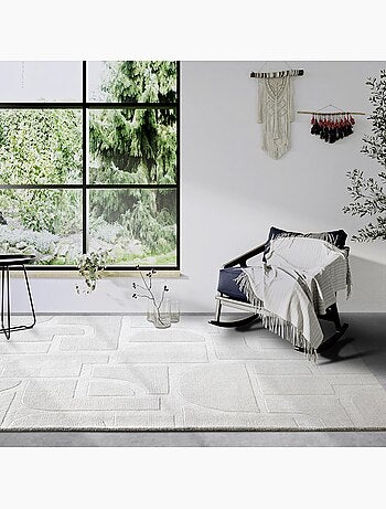 Tapis salon alexis, motif géométrique