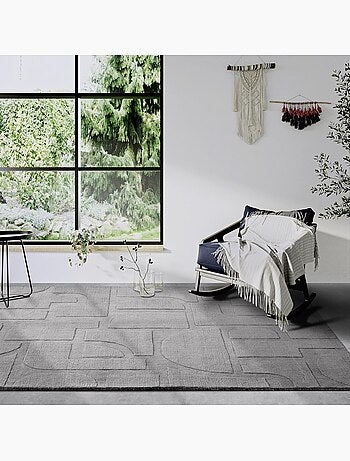 Tapis salon alexis, motif géométrique