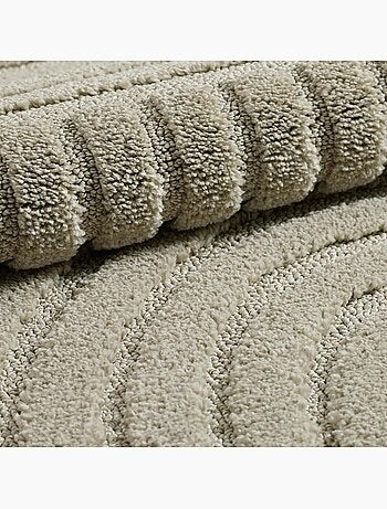 Tapis salon au motif géométrique en relief, moderne et élégant, noor