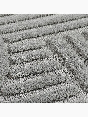 Tapis salon au motif géométrique en relief, moderne et élégant, noor