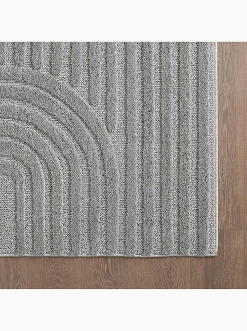Tapis salon au motif géométrique en relief, moderne et élégant, noor - Kiabi Tapis salon au motif géométrique en relief, moderne et élégant, noor - Kiabi