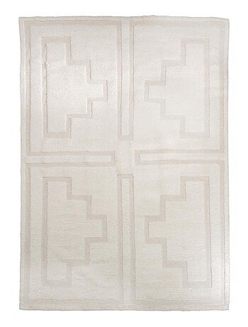 Tapis salon calista en laine fait main