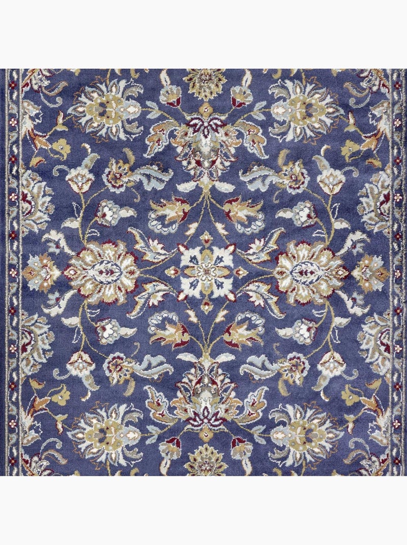 Tapis salon caracci, oriental Bleu - Kiabi