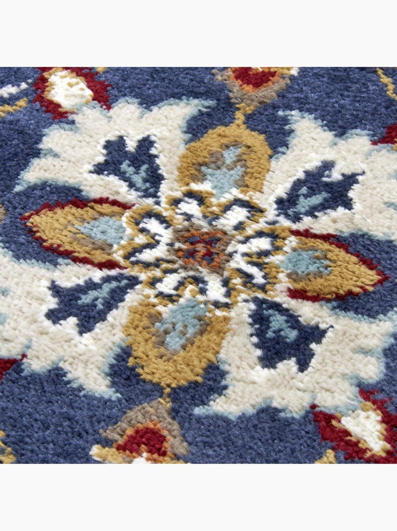 Tapis salon caracci, oriental Bleu - Kiabi