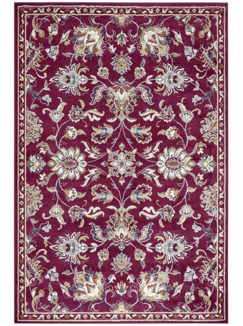 Tapis salon caracci, oriental Rouge - Kiabi