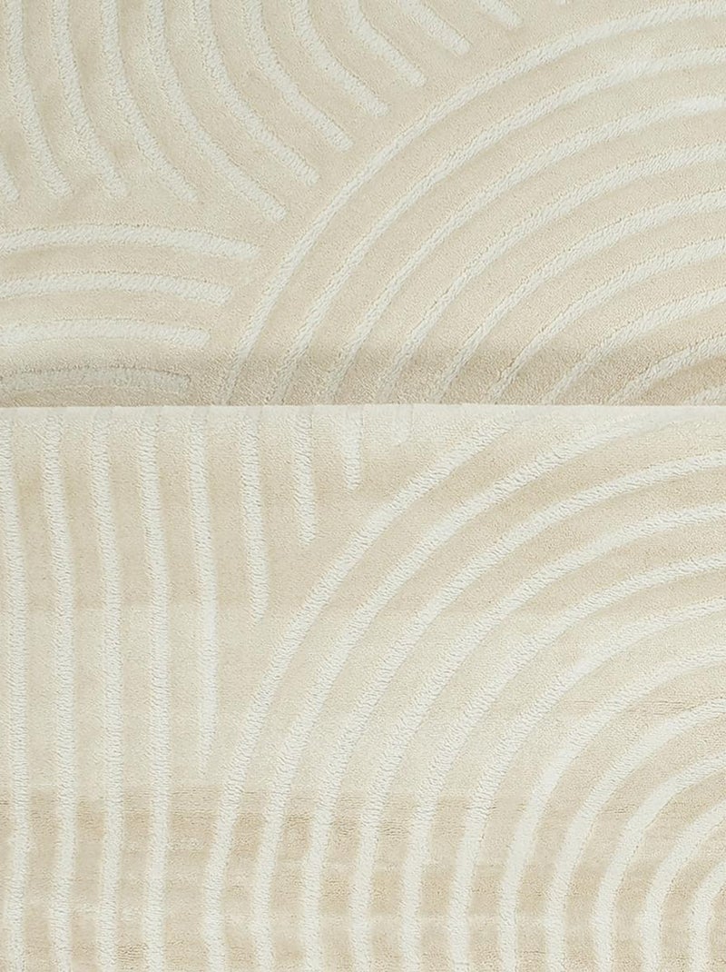 Tapis salon CEROTEA tapis tendance Ecru - Kiabi