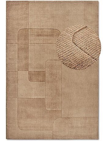 Tapis salon charlotte, motif géométrique
