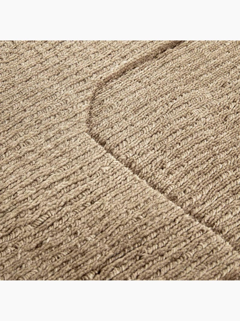 Tapis salon charlotte, motif géométrique Beige - Kiabi
