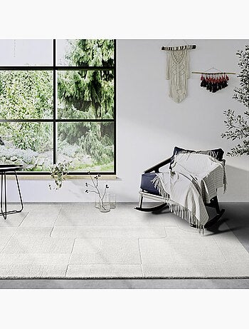 Tapis salon charlotte, motif géométrique