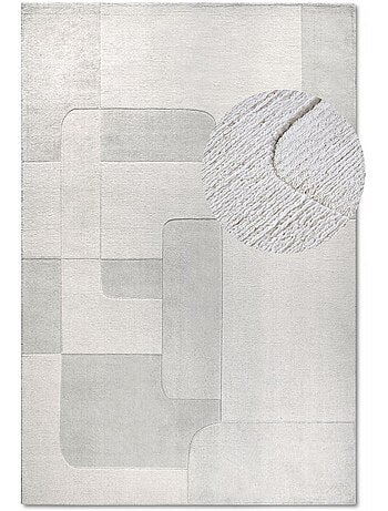 Tapis salon charlotte, motif géométrique