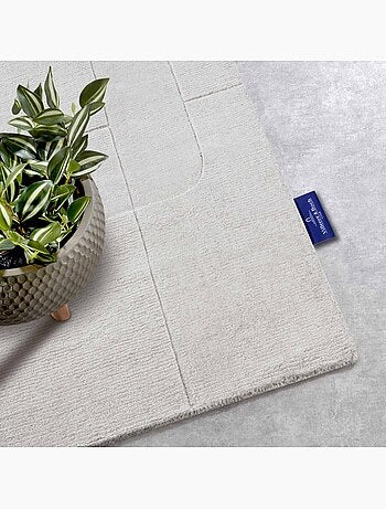 Tapis salon charlotte, motif géométrique