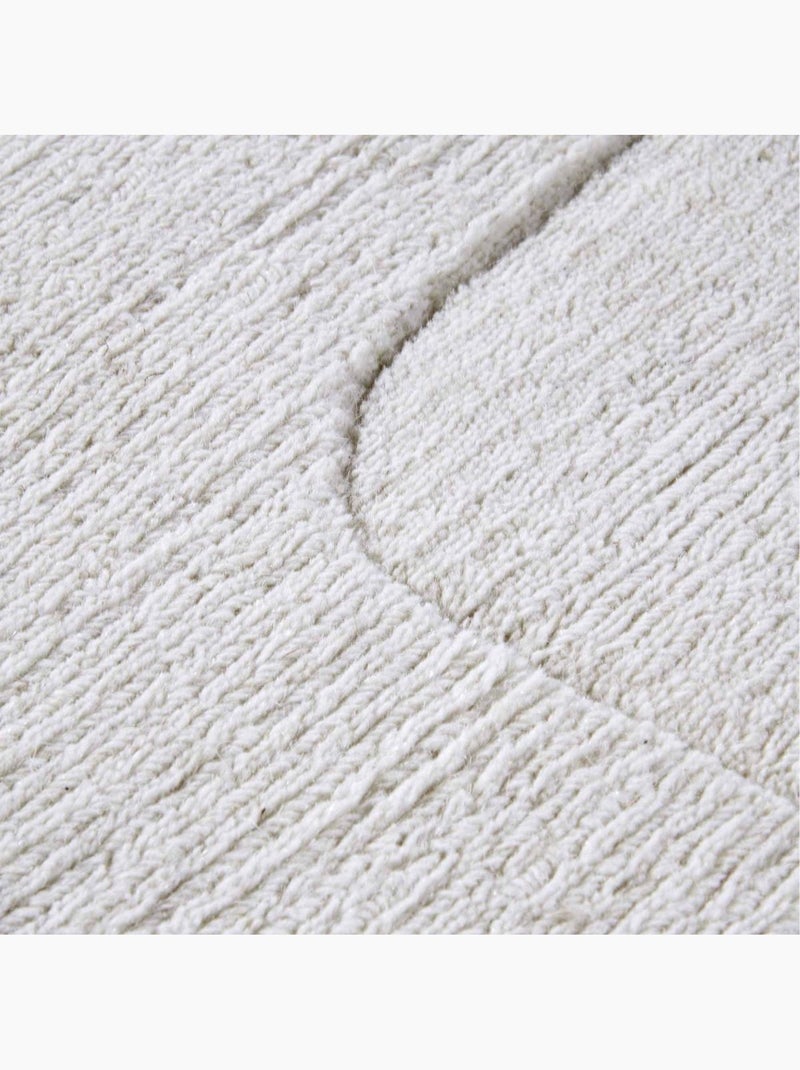 Tapis salon charlotte, motif géométrique Ecru - Kiabi