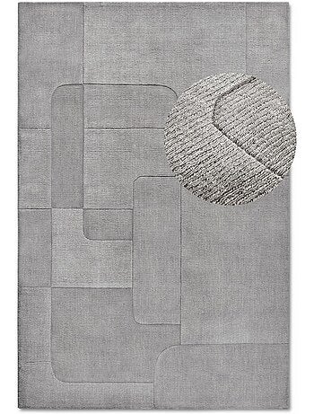Tapis salon charlotte, motif géométrique