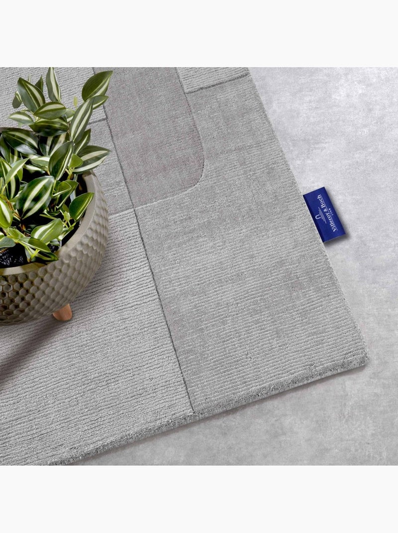 Tapis salon charlotte, motif géométrique Gris - Kiabi