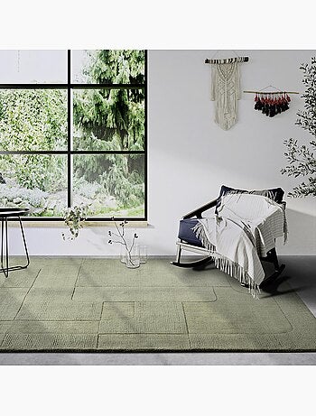 Tapis salon charlotte, motif géométrique