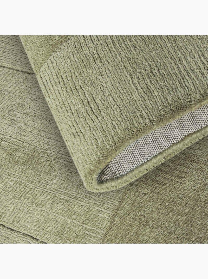 Tapis salon charlotte, motif géométrique Vert - Kiabi