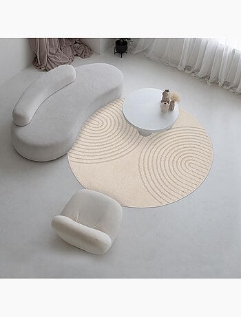 Tapis salon DEMILU Tapis doux en relief