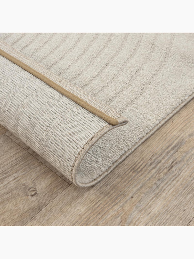 Tapis salon DEMILU Tapis doux en relief Beige - Kiabi