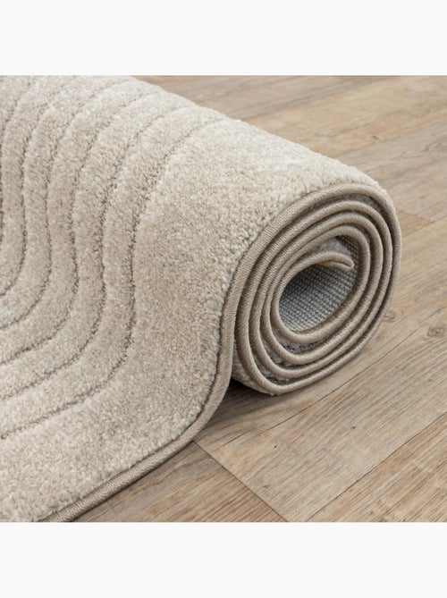 Tapis salon DEMILU Tapis doux en relief - Kiabi