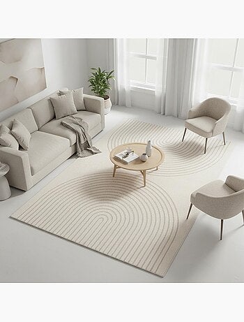 Tapis salon DEMILU Tapis doux en relief