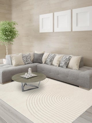 Tapis salon DEMILU Tapis doux en relief