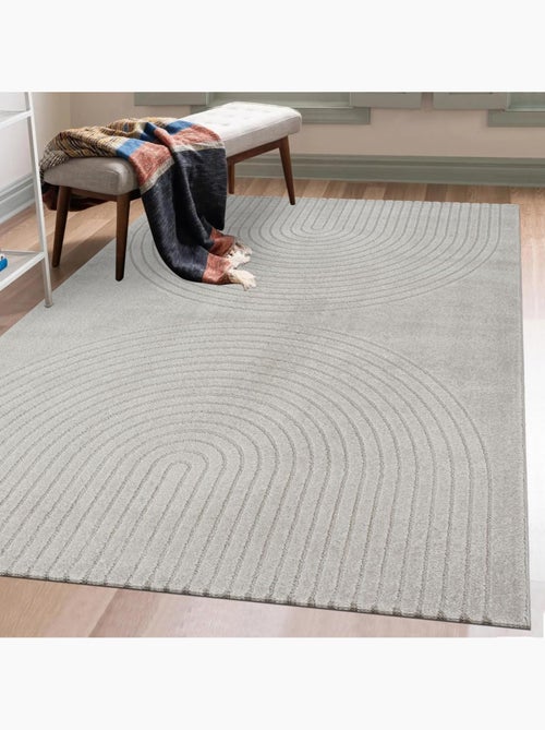 Tapis salon DEMILU Tapis doux en relief - Kiabi
