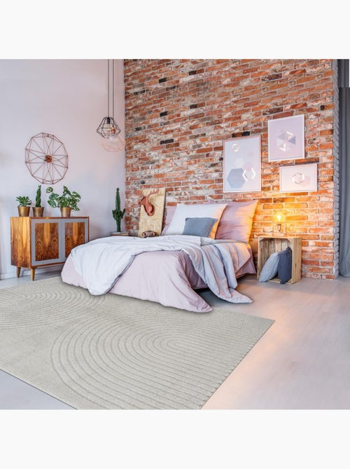 Tapis salon DEMILU Tapis doux en relief - Kiabi