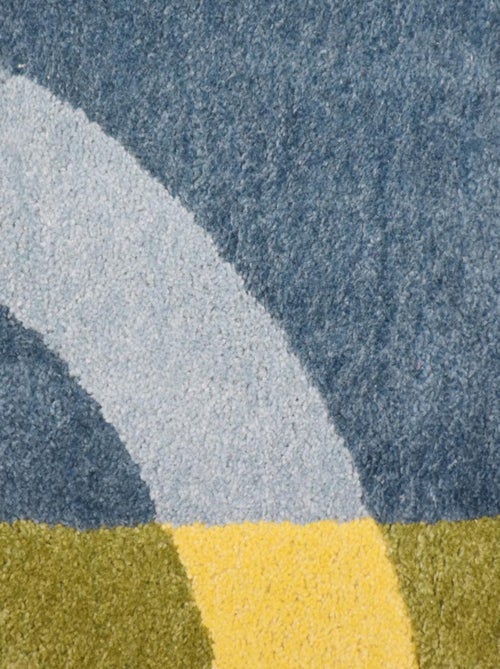 Tapis salon et chambre fait à la main en coton BIO CONTEMPORAIN - Kiabi
