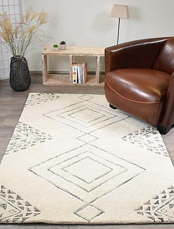 Tapis salon et chambre fait à la main en laine HARITAGE