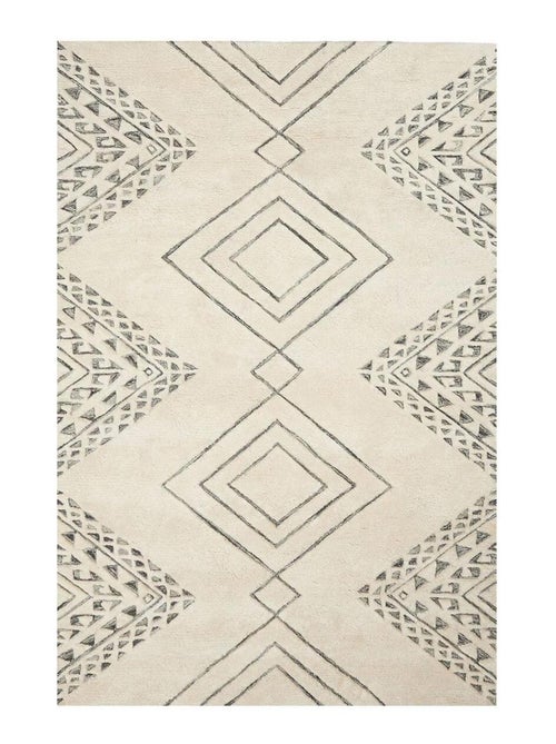Tapis salon et chambre fait à la main en laine HARITAGE - Kiabi