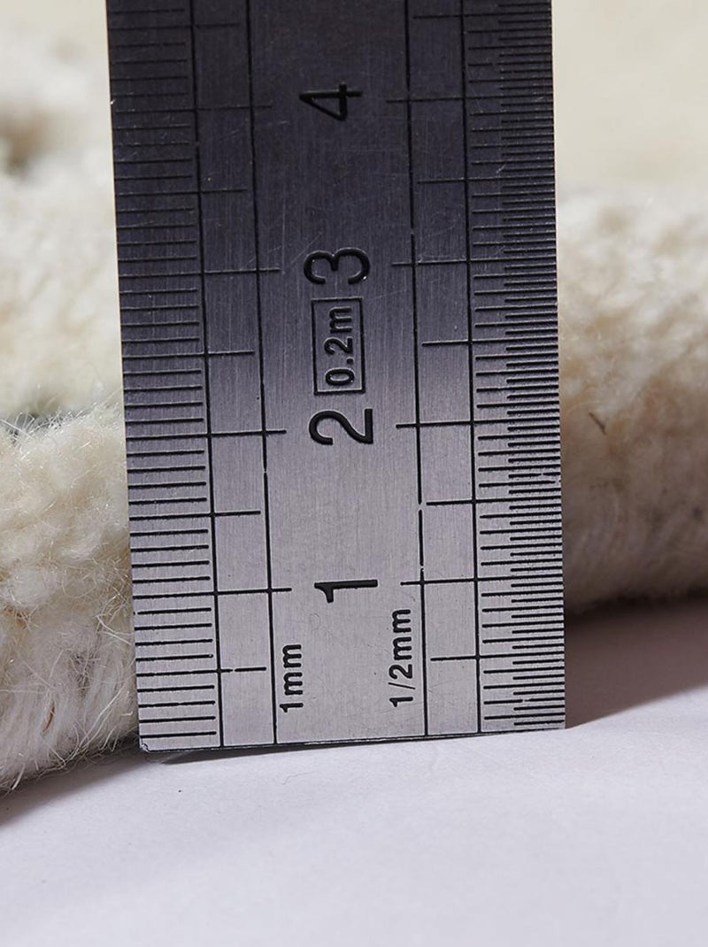 Tapis salon et chambre fait à la main en laine HARITAGE Beige - Kiabi