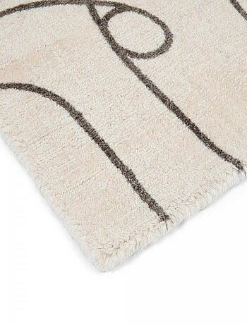 Tapis salon et chambre fait à la main en laine motif abstrait EPSILON