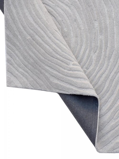 Tapis salon et chambre fait à la main en laine motif faux uni IZ - Kiabi