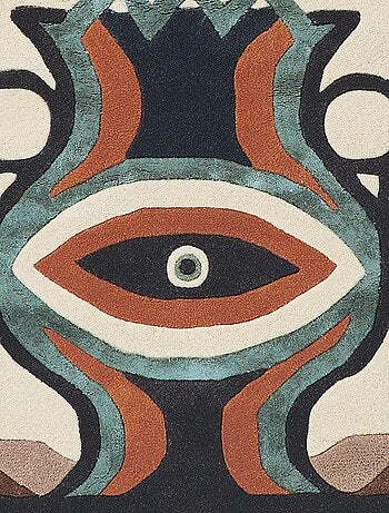 Tapis salon et chambre fait à la main en laine motif fresque ZODIAC