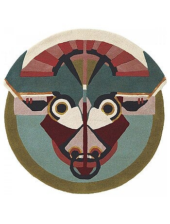 Tapis salon et chambre fait à la main en laine motif fresque ZODIAC