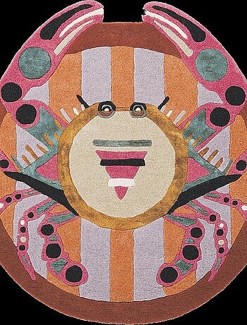 Tapis salon et chambre fait à la main en laine motif fresque ZODIAC