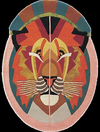 Tapis salon et chambre fait à la main en laine motif fresque ZODIAC