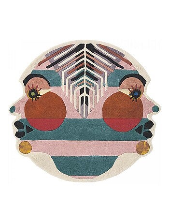 Tapis salon et chambre fait à la main en laine motif fresque ZODIAC